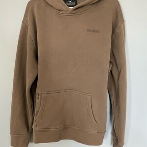 Hollister Men's Tan Hoodie
